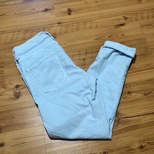 Karen Kane size 4 robins egg blue cropped jeans